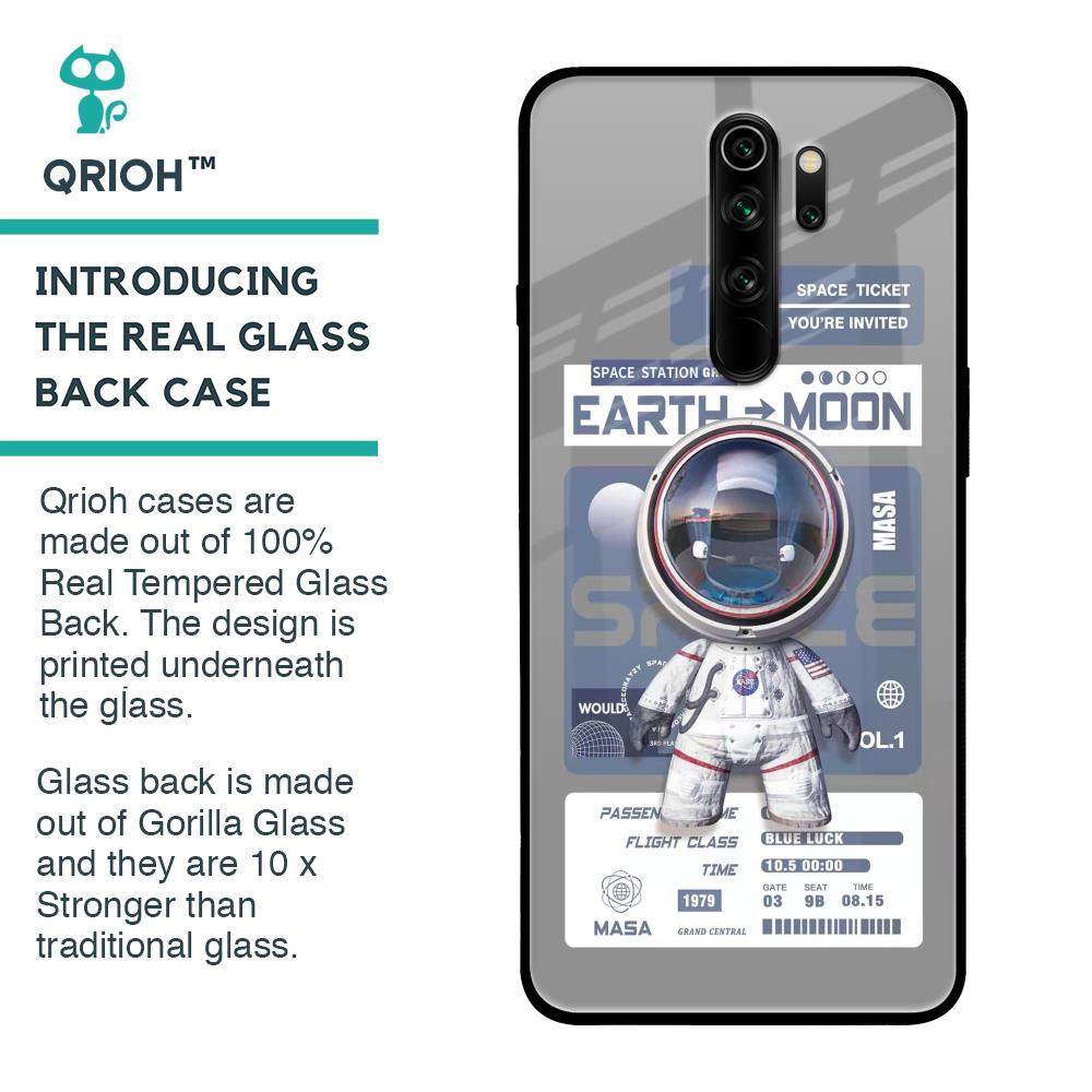 Space Flight Pass Glass Case for Xiaomi Redmi Note 8 Pro