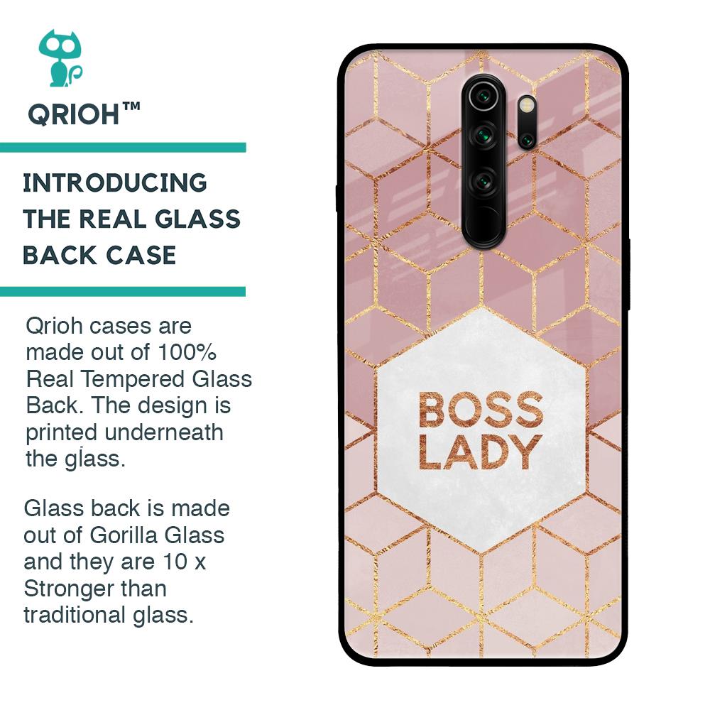 Boss Lady Glass Case for Xiaomi Redmi Note 8 Pro