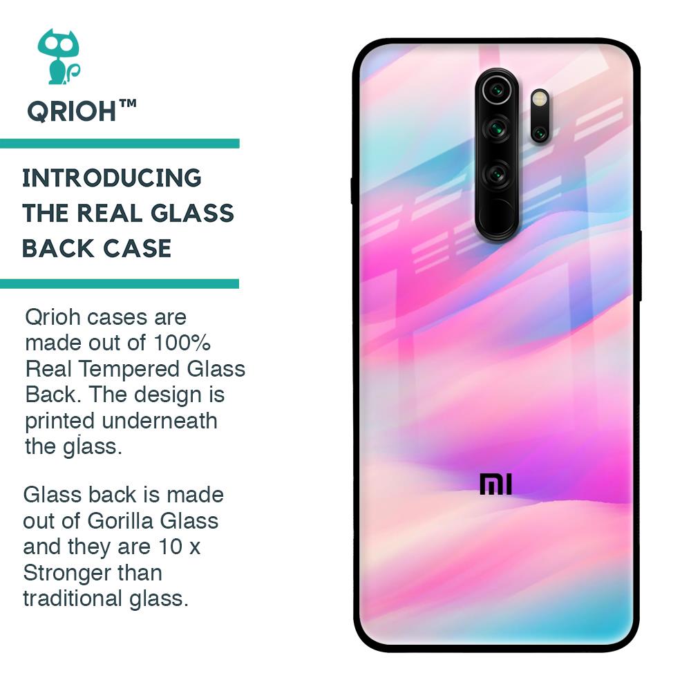 Colorful Waves Glass case for Xiaomi Redmi Note 8 Pro