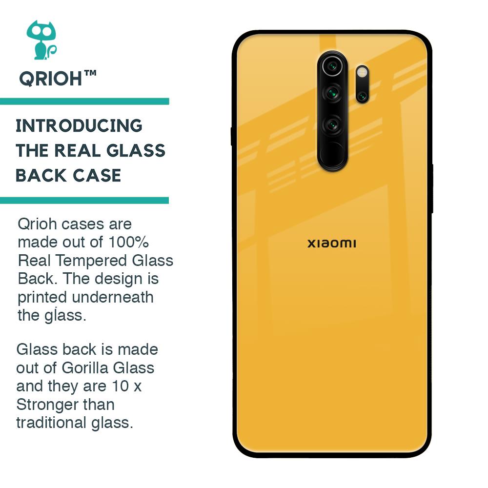 Fluorescent Yellow Glass case for Xiaomi Redmi Note 8 Pro