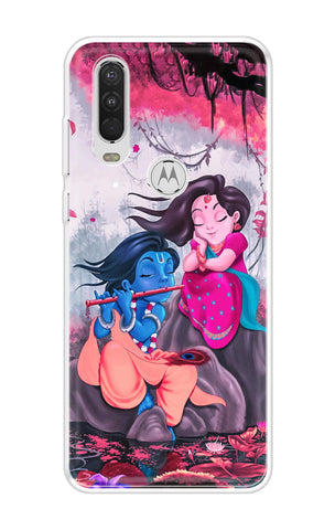 Radha Krishna Art Motorola One Action Back Cover