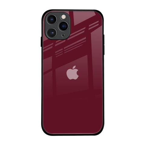 Classic Burgundy iPhone 11 Pro Glass Back Cover Online
