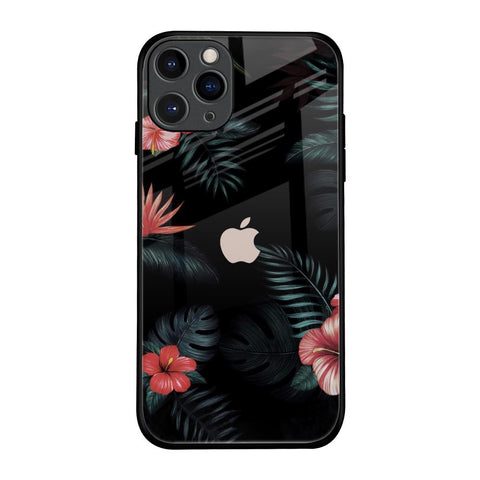 Tropical Art Flower iPhone 11 Pro Glass Back Cover Online