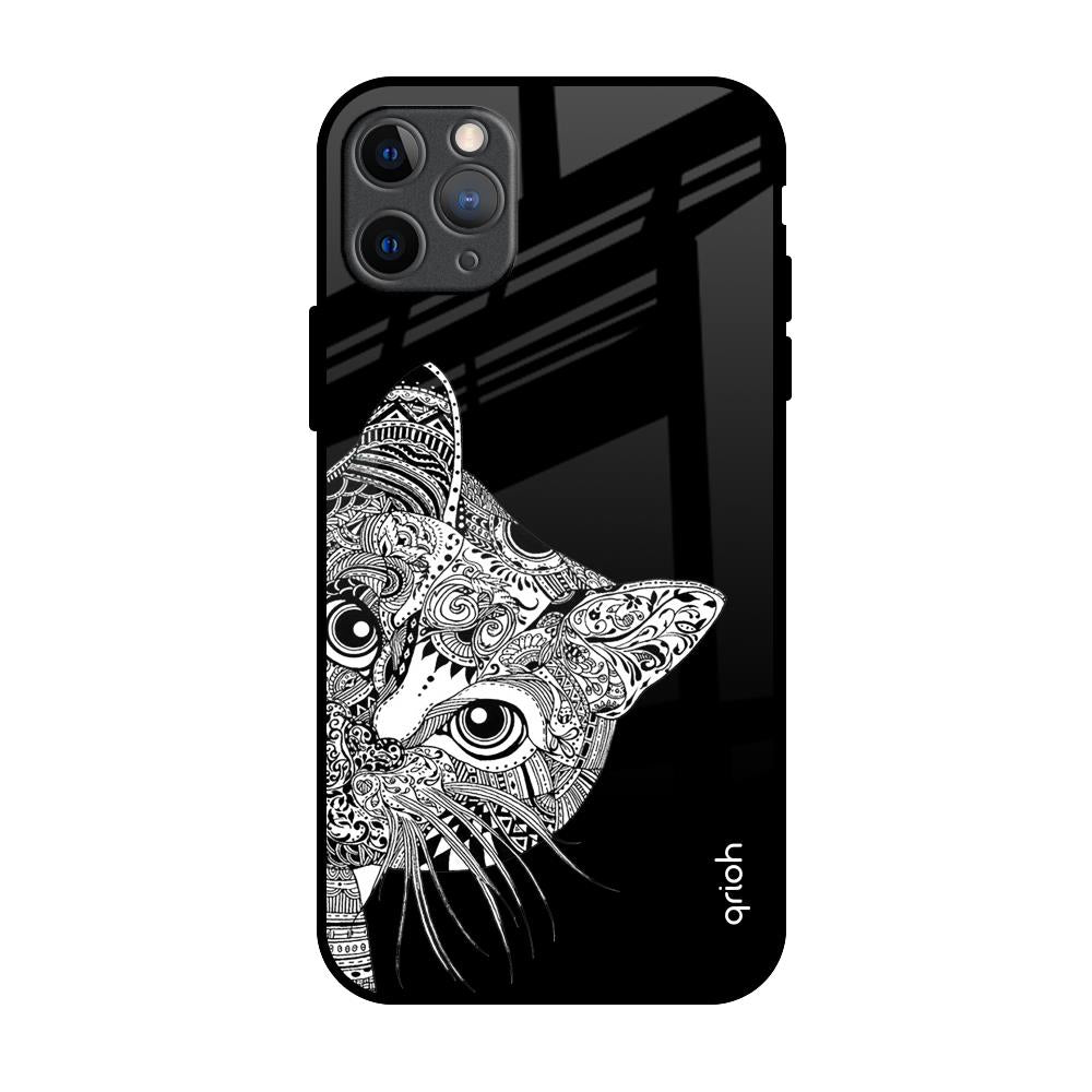 Kitten Mandala iPhone 11 Pro Max Glass Back Cover Online