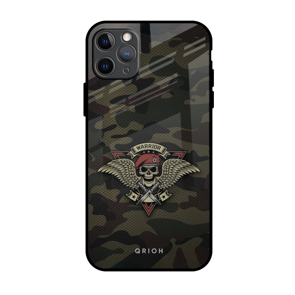 Army Warrior iPhone 11 Pro Max Glass Back Cover Online