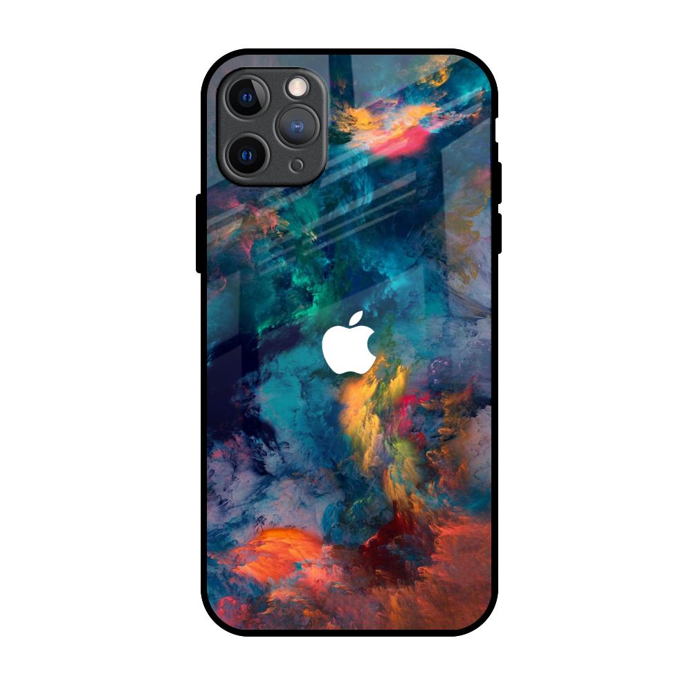 Colored Storm iPhone 11 Pro Max Glass Back Cover Online