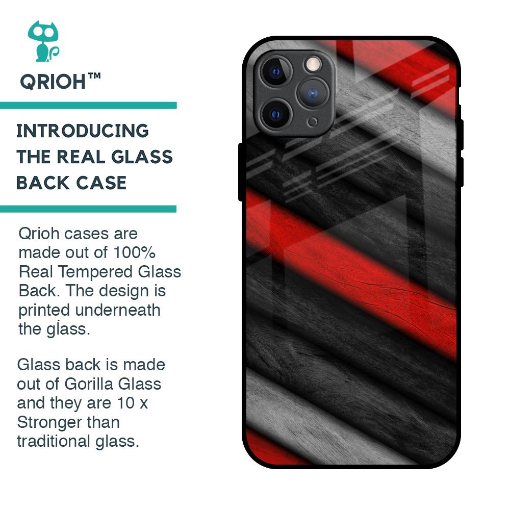 Soft Wooden Texture Glass Case for iPhone 11 Pro Max