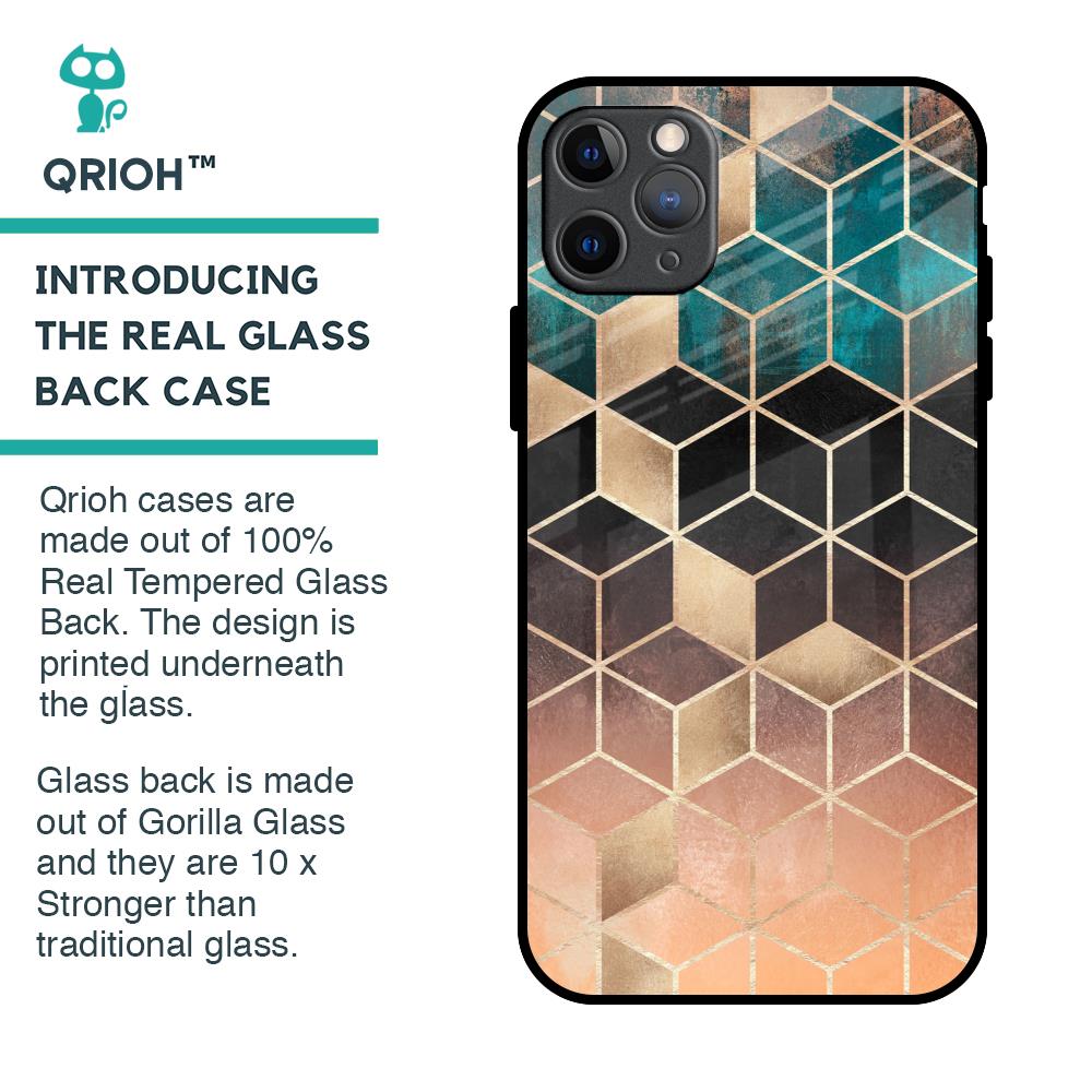 Bronze Texture Glass Case for iPhone 11 Pro Max