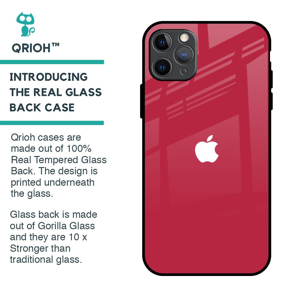 Solo Maroon Glass case for iPhone 11 Pro Max