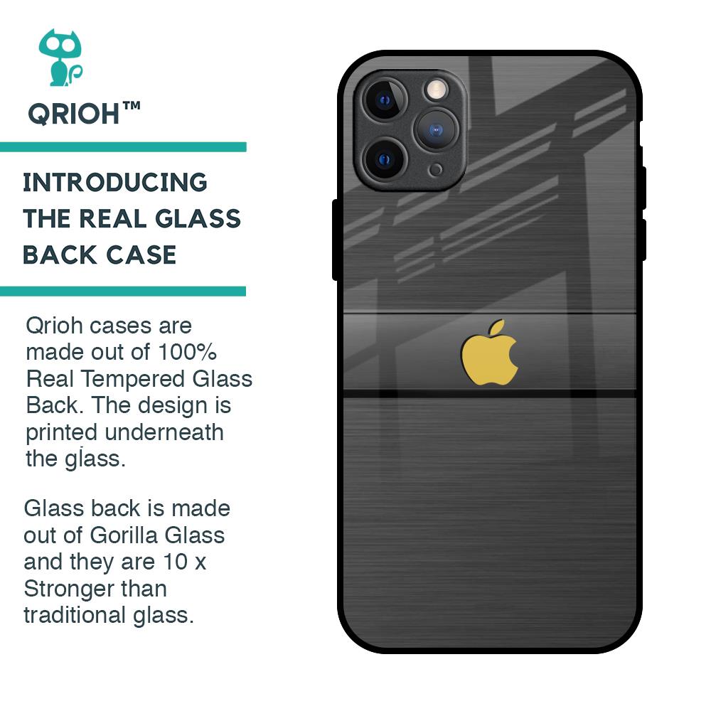 Grey Metallic Glass Case For iPhone 11 Pro Max