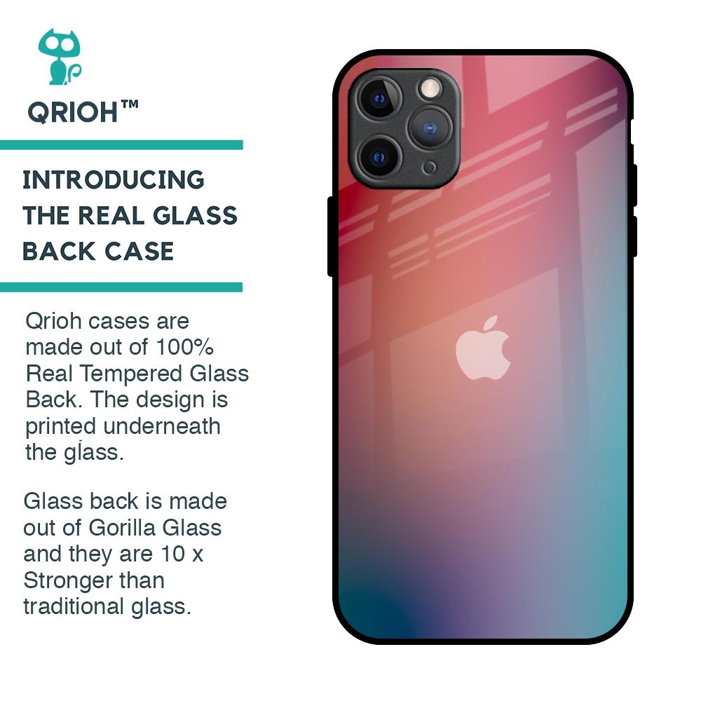 Dusty Multi Gradient Glass Case for iPhone 11 Pro Max