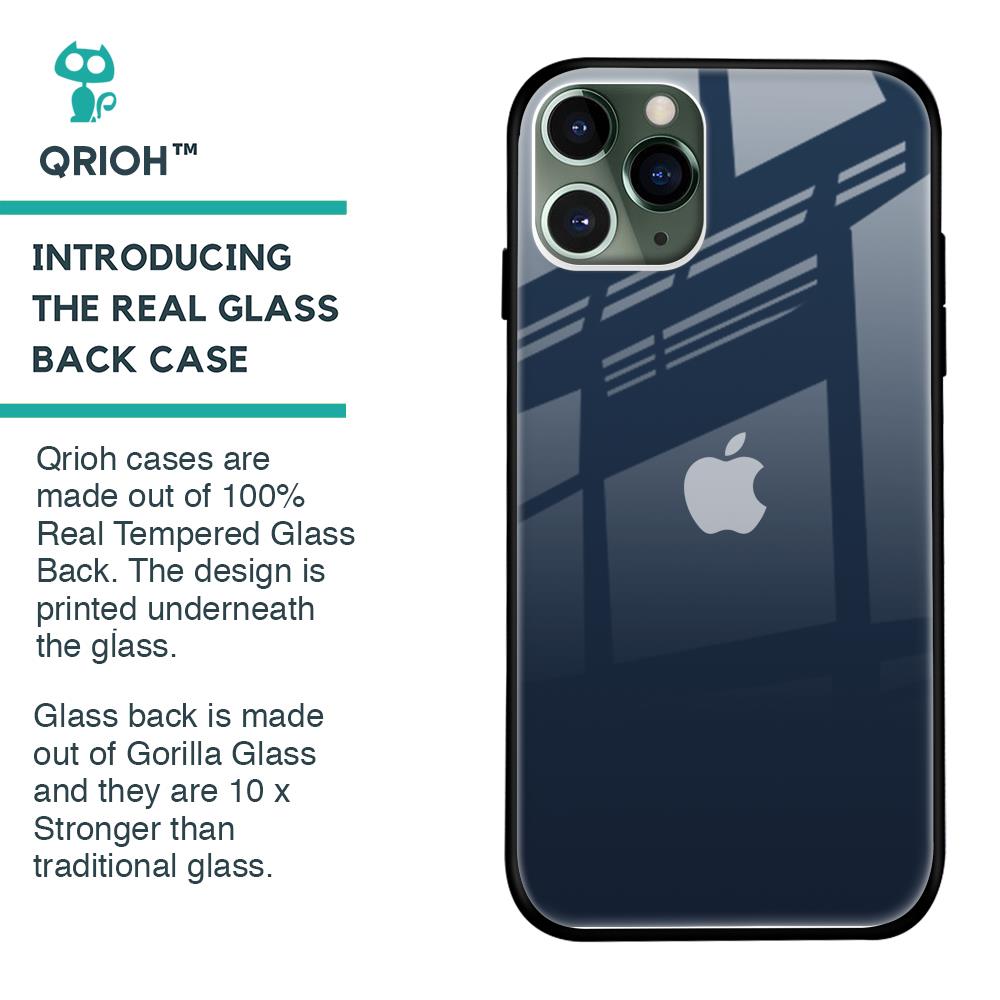 Overshadow Blue Glass Case For iPhone 11 Pro Max