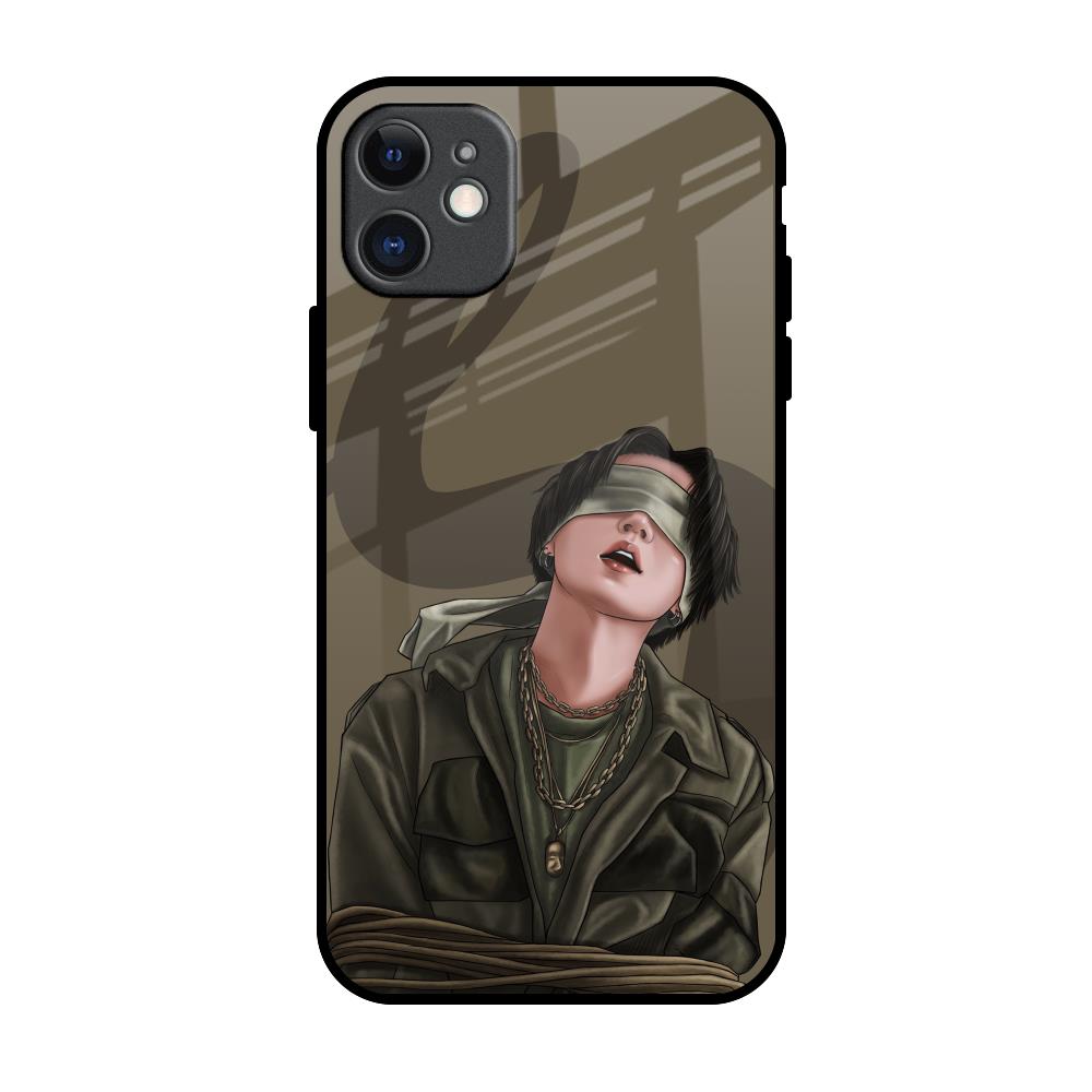 Blind Fold iPhone 11 Glass Back Cover Online