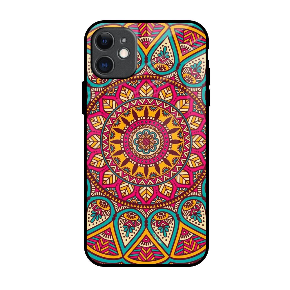 Elegant Mandala iPhone 11 Glass Back Cover Online