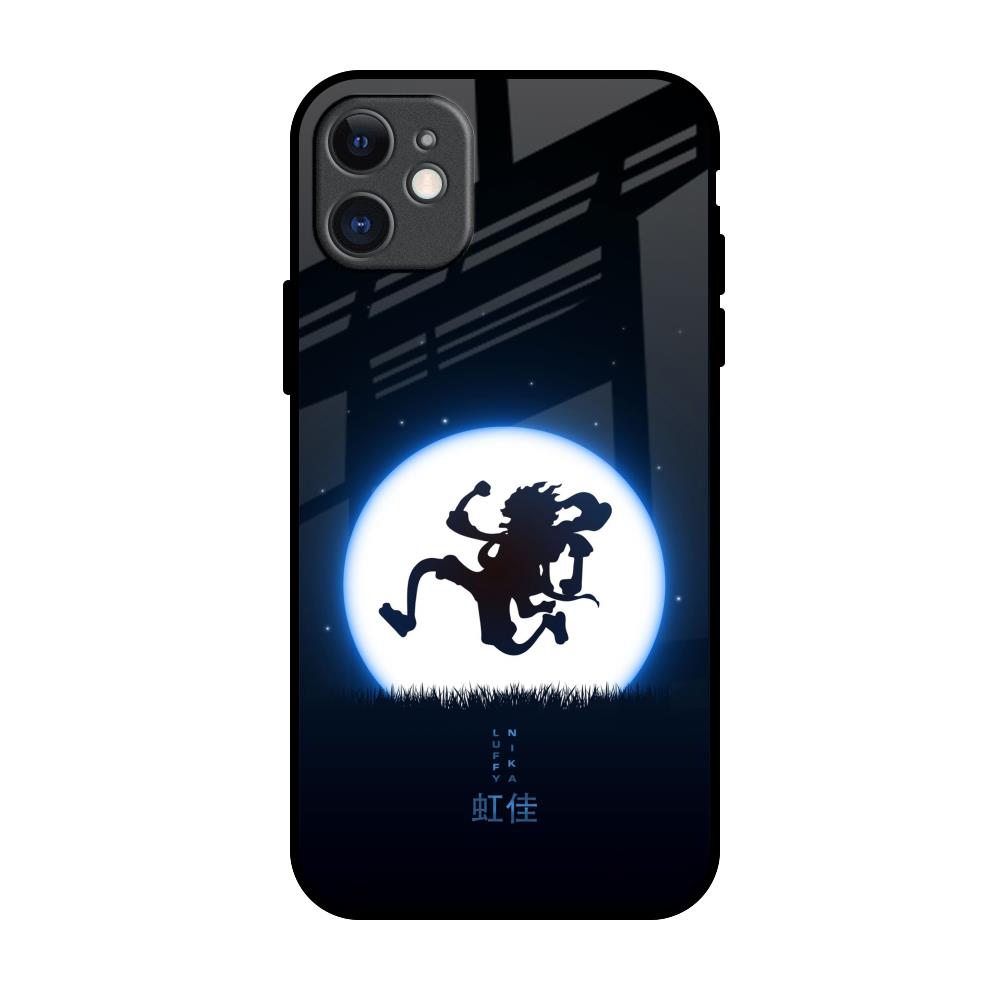 Luffy Nika iPhone 11 Glass Back Cover Online