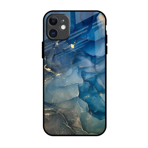 Blue Cool Marble iPhone 11 Glass Back Cover Online