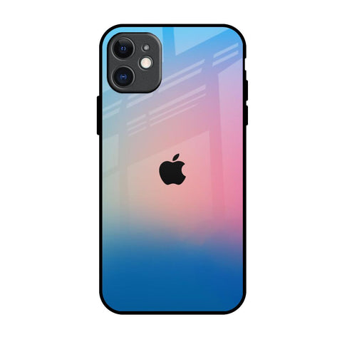 Blue & Pink Ombre iPhone 11 Glass Back Cover Online
