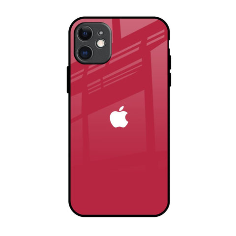 Solo Maroon iPhone 11 Glass Back Cover Online