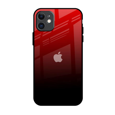 Maroon Faded iPhone 11 Glass Back Cover Online