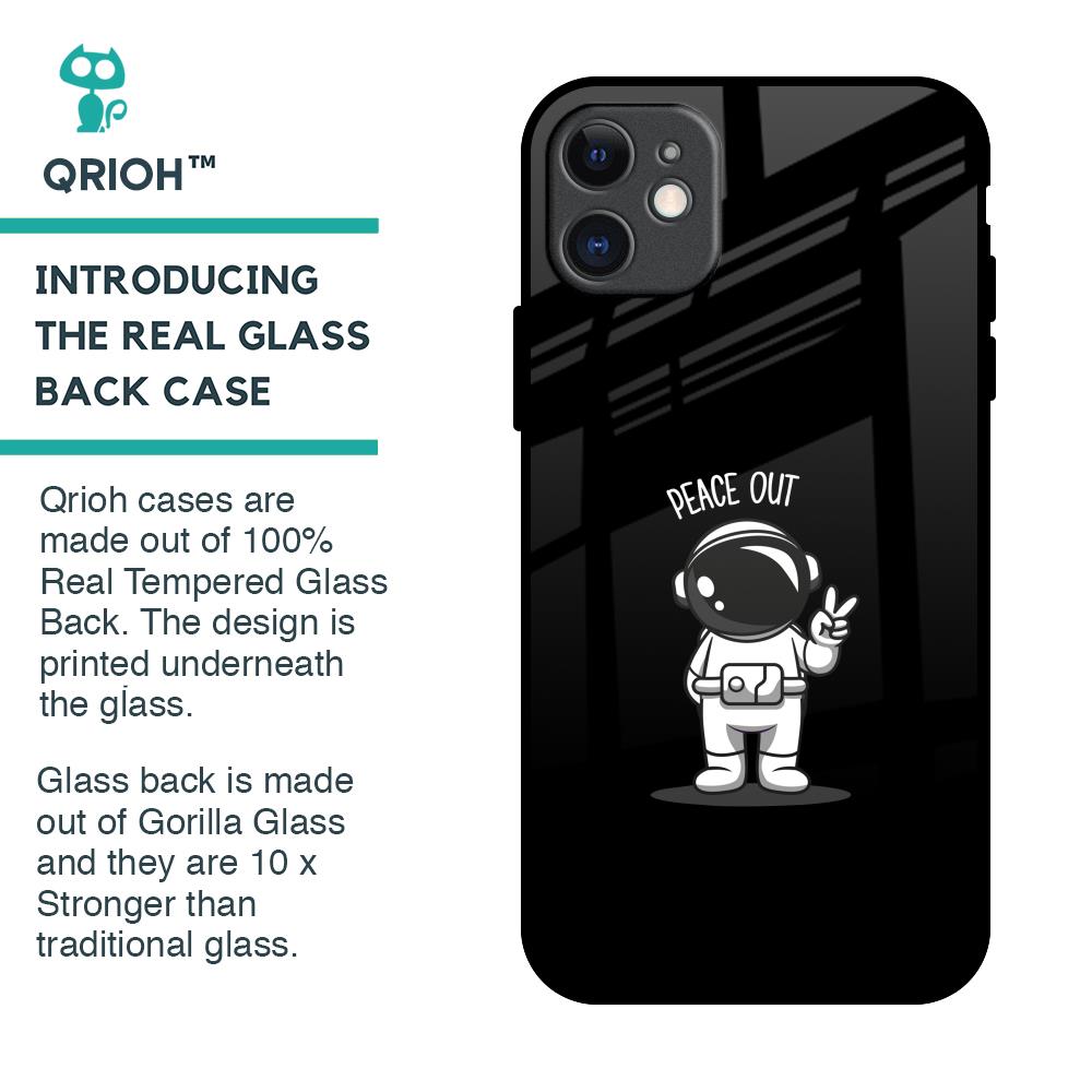 Peace Out Astro Glass Case for iPhone 11