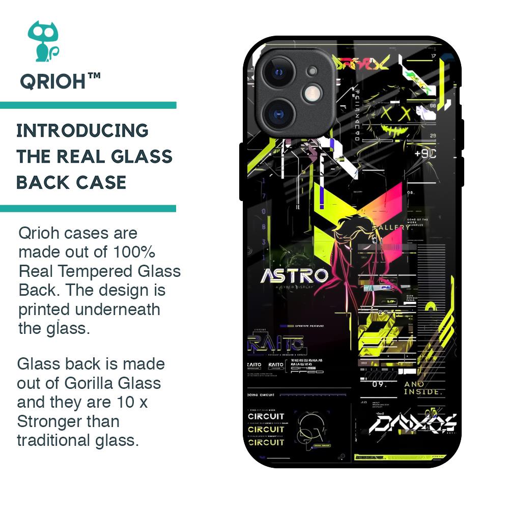 Astro Glitch Glass Case for iPhone 11