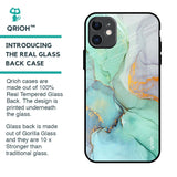 Green Marble Glass Case for iPhone 11