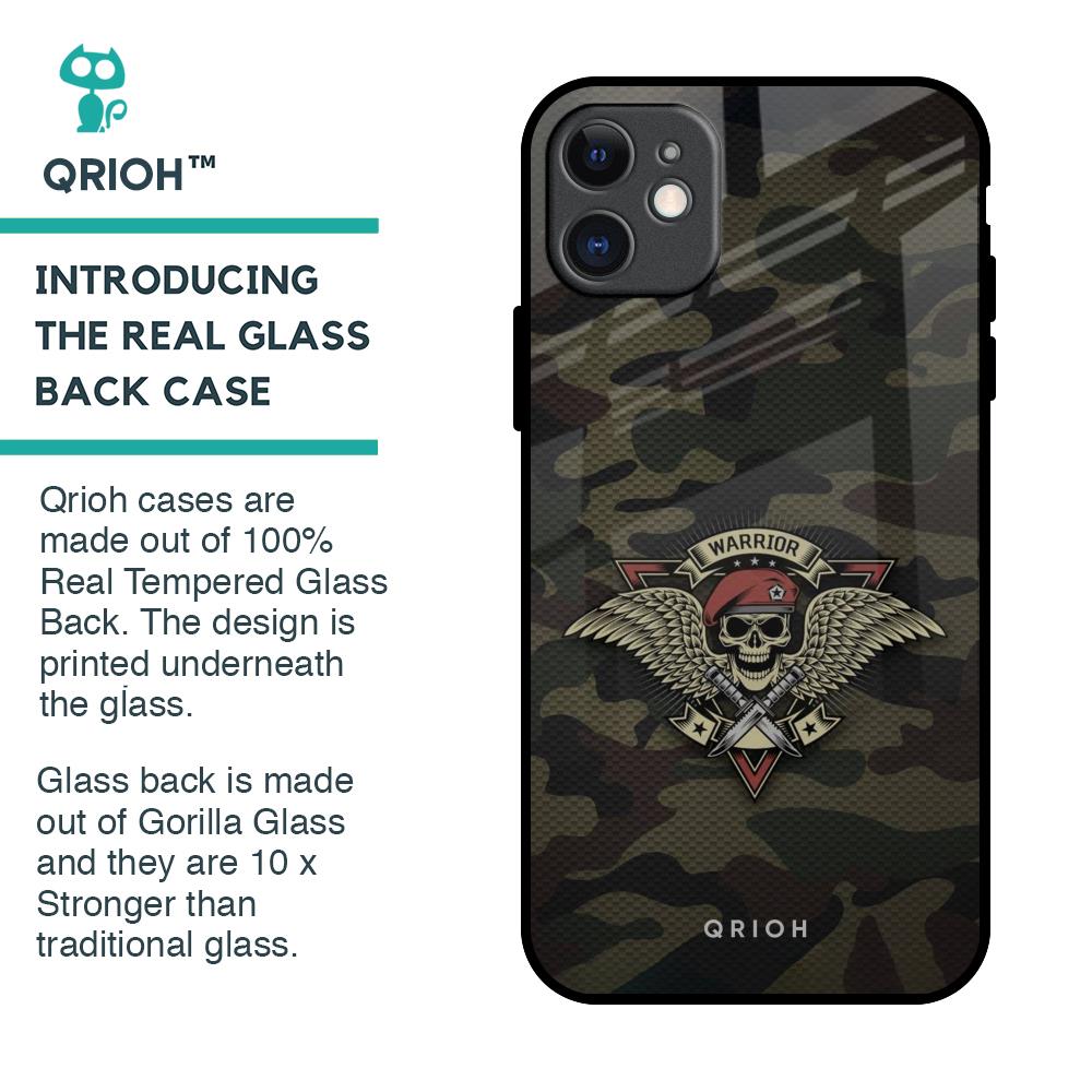 Army Warrior Glass Case for iPhone 11