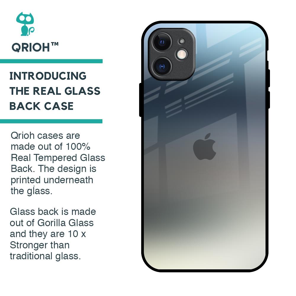 Tricolor Ombre Glass Case for iPhone 11