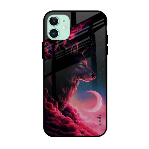 Moon Wolf Apple iPhone 11 Glass Cases & Covers Online