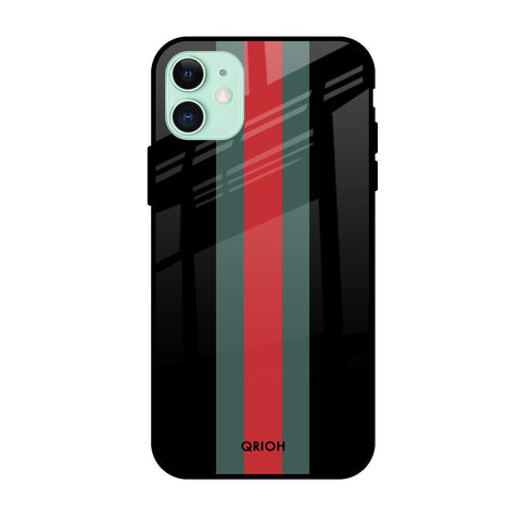 Vertical Stripes Apple iPhone 11 Glass Cases & Covers Online