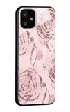 Shimmer Roses Glass case for iPhone 11