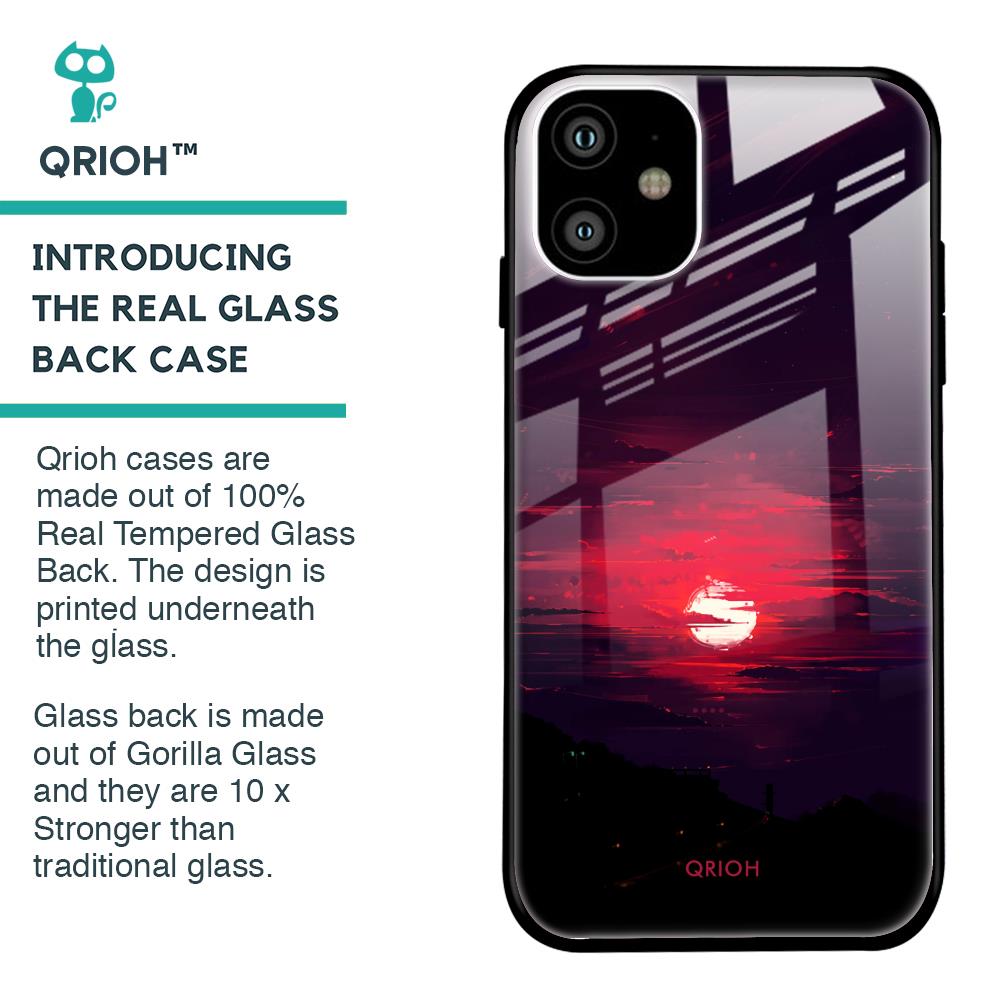 Morning Red Sky Glass Case For iPhone 11
