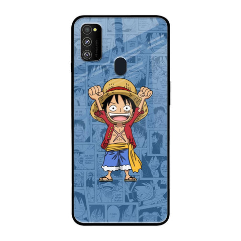 Chubby Anime Samsung Galaxy M30s Glass Back Cover Online