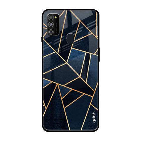 Abstract Tiles Samsung Galaxy M30s Glass Back Cover Online