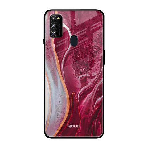 Crimson Ruby Samsung Galaxy M30s Glass Back Cover Online
