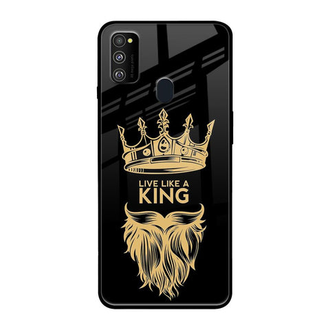 King Life Samsung Galaxy M30s Glass Back Cover Online