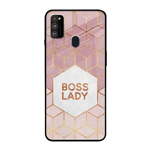 Boss Lady Samsung Galaxy M30s Glass Back Cover Online