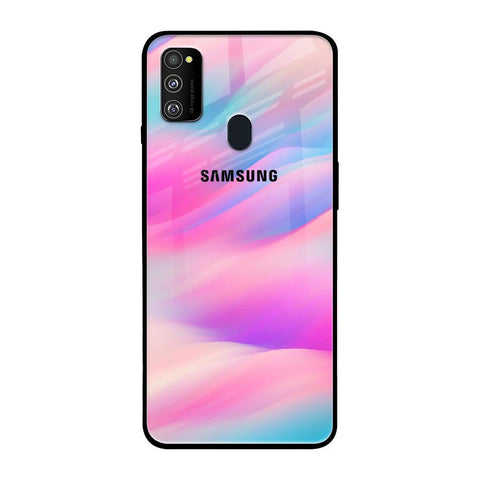 Colorful Waves Samsung Galaxy M30s Glass Cases & Covers Online