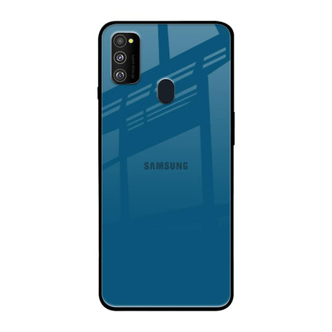Cobalt Blue Samsung Galaxy M30s Glass Back Cover Online