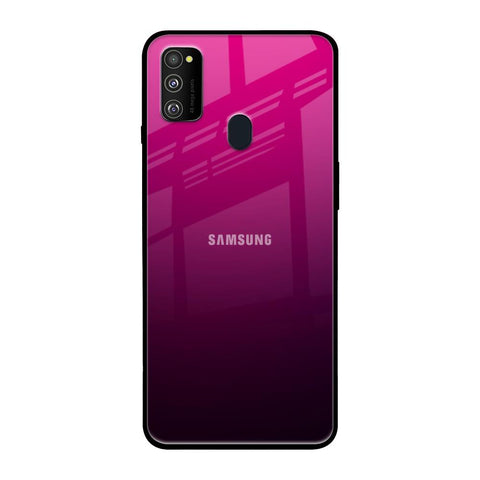 Purple Ombre Pattern Samsung Galaxy M30s Glass Back Cover Online