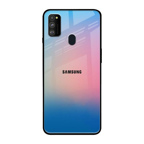 Blue & Pink Ombre Samsung Galaxy M30s Glass Back Cover Online