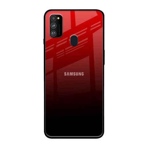 Maroon Faded Samsung Galaxy M30s Glass Back Cover Online
