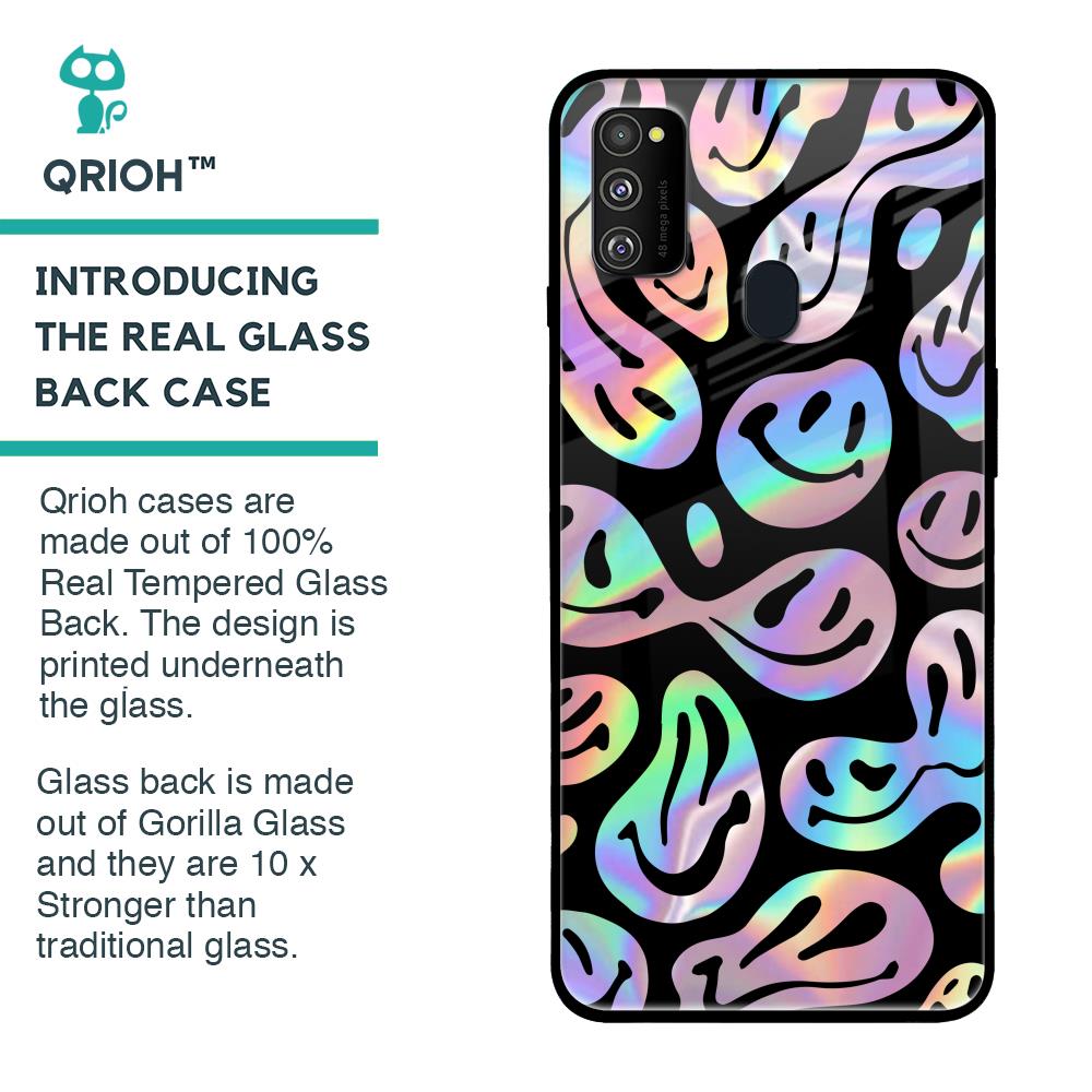 Acid Smile Samsung Galaxy M30s Glass Back Cover Flat 35% Off On