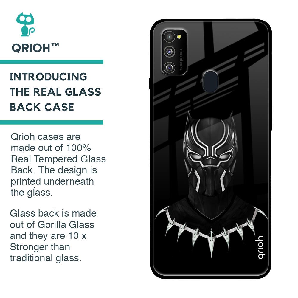 Dark Superhero Glass Case for Samsung Galaxy M30s