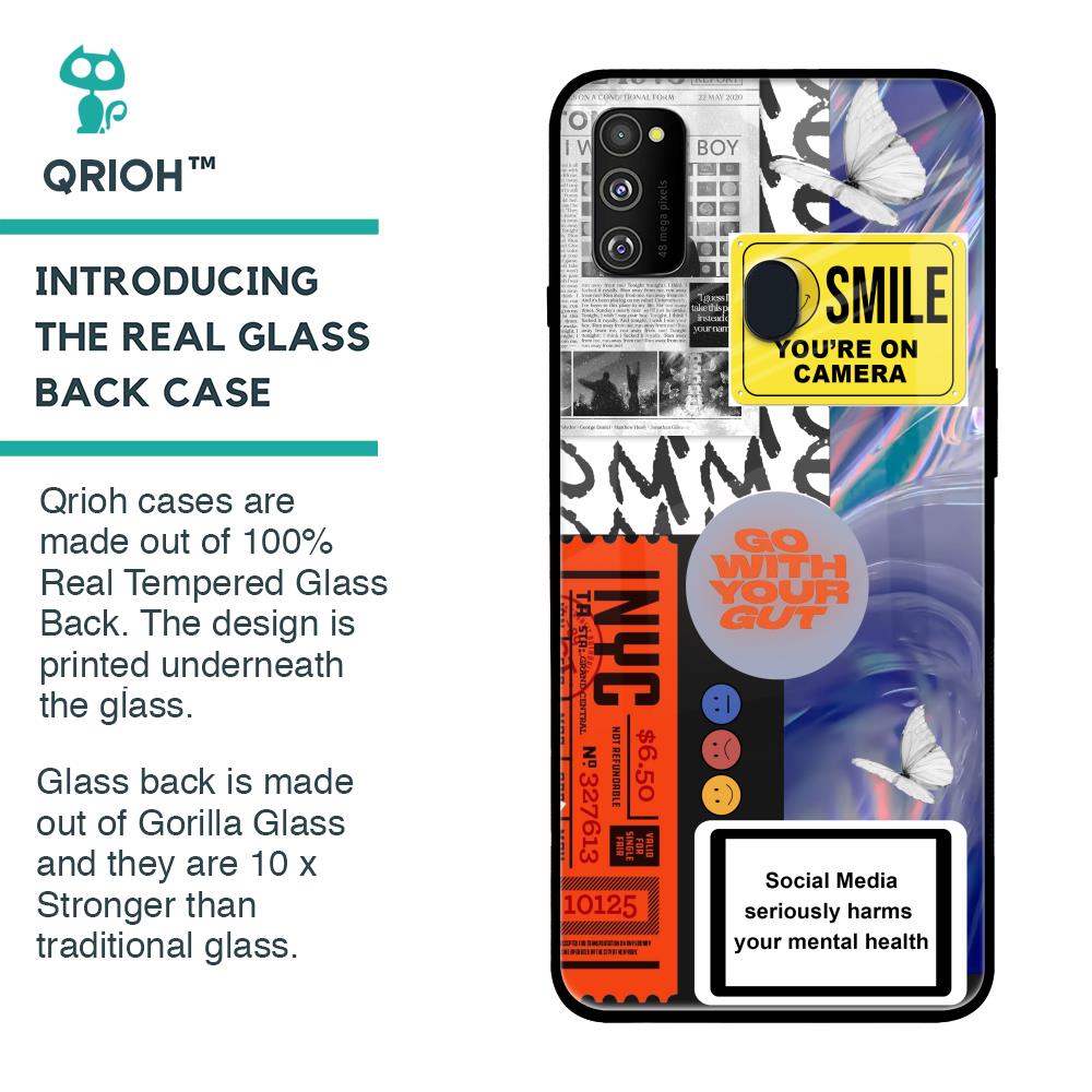Smile for Camera Glass Case for Samsung Galaxy M30s