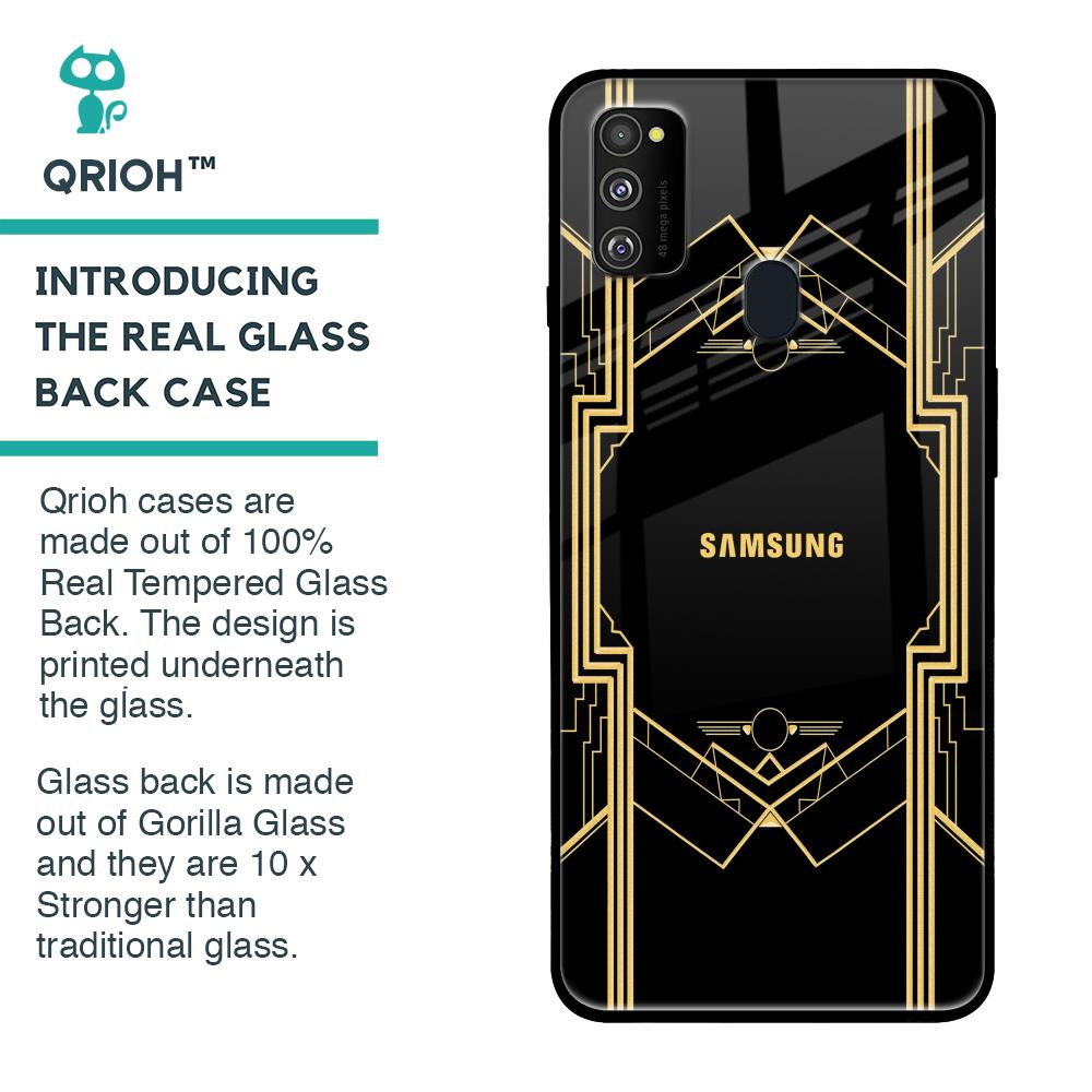 Sacred Logo Glass Case for Samsung Galaxy M30s