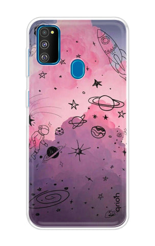 Space Doodles Art Samsung Galaxy M30s Back Cover