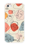 Abstract Faces iPhone 5s Back Cover