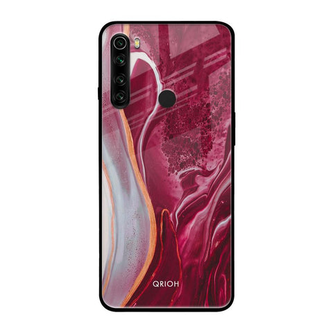 Crimson Ruby Xiaomi Redmi Note 8 Glass Back Cover Online