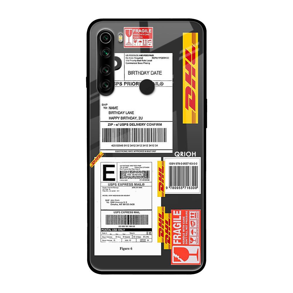 Cool Barcode Label Xiaomi Redmi Note 8 Glass Back Cover Online